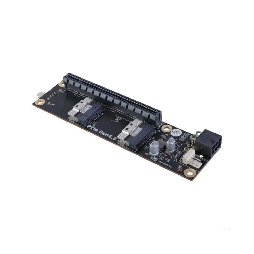 2 Port Pcie4.0 To Sff-8654 Converter Sff-8654 To Pcie 4.0 X16 Slot Adapter Card Sff8654 Riser Card For Graphics Card 6133340725716