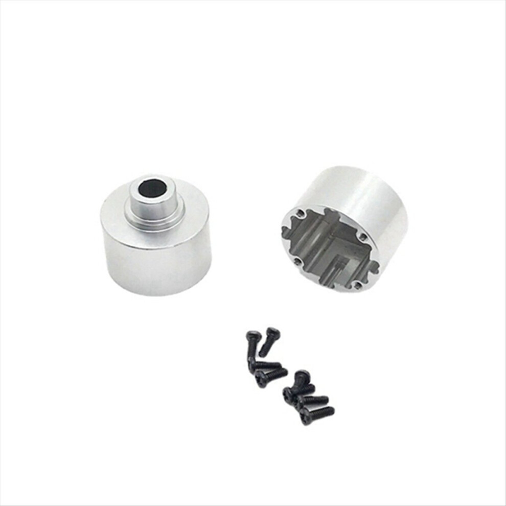 2 Pack Metal Differential Case For 104001 1/10 Rc Car Upgrade Parts Ac Silver 4852827012102