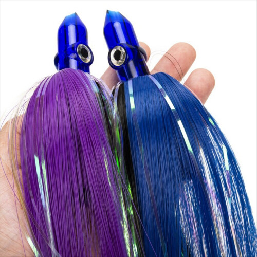 9-Zoll Medium Pass Acrylkopf Octopus Softbait Mylar Polyesterfolie 2