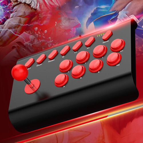 Y02 Fighting Game Joystick with Stretchable Bracket Games Console 3-Mo