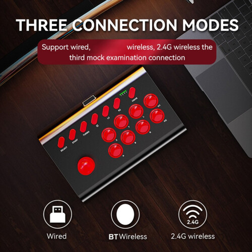 Y02 Fighting Game Joystick with Stretchable Bracket Games Console 3-Mo 2