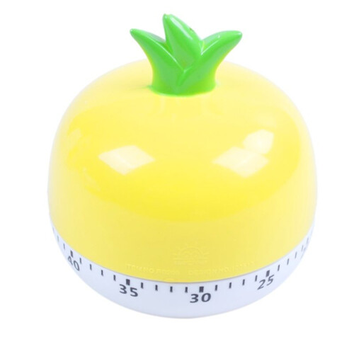 Rotary Tool Egg Cooker Timer Novelty Kitchen Timer Vegetable Animal Cooking Timer Digital Egg Timer Cupcake Timer Yellow 2
