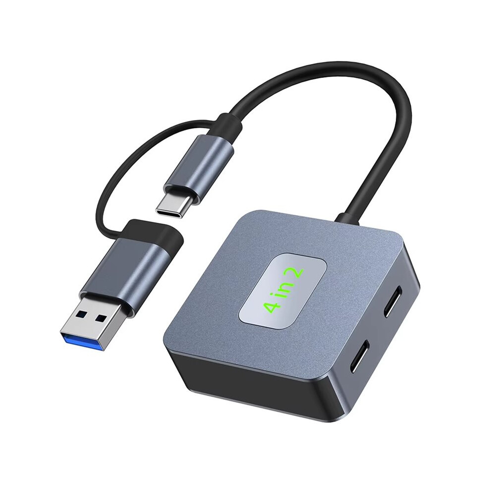 Usb 3.2 Hub Usb C Hub Usb-C/Usb-A To 10Gbps Usb 3.2 Mini 4 Port Usb Hub 2Xusb3.2+2Xusb-C3.2 Docking Station Usb Adapter 4711070675024