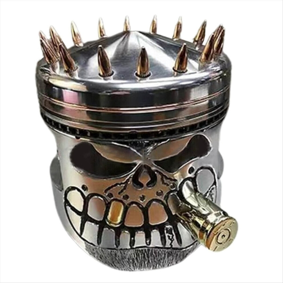 Resin Carved Skeleton Sculpture Ornament Cosplay Halloween Piston Skul 4852827016629