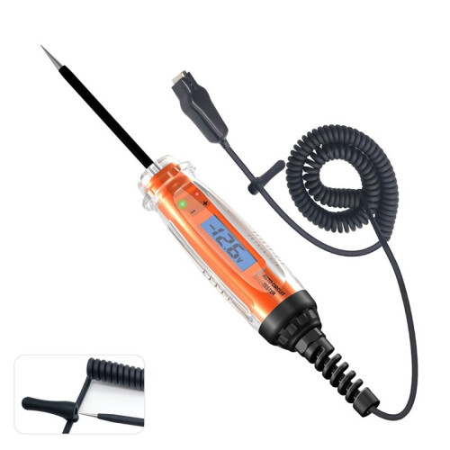 Automotive Test Light 3-60V DC Digital Light Tester with Voltmeter Auto Circuit Tester with LCD Backlight LED Indication 2