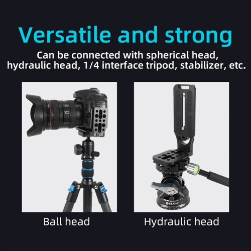 Foldable Universal Camera L Bracket Shot Release Plate 1/4 in Screw Co 1