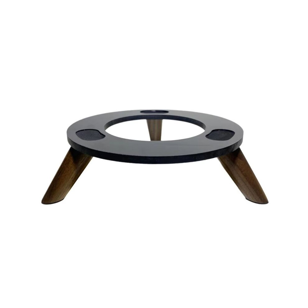 Solid Wood Base Thickened Nonslip Solid Wood Desktop Shock-Absorbing Audio Stand For Harman Kardon Aura Studio Dark/Gray 6131555024518