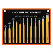 12-Piece Punching Set Masonry Chisel Flat Cylinder