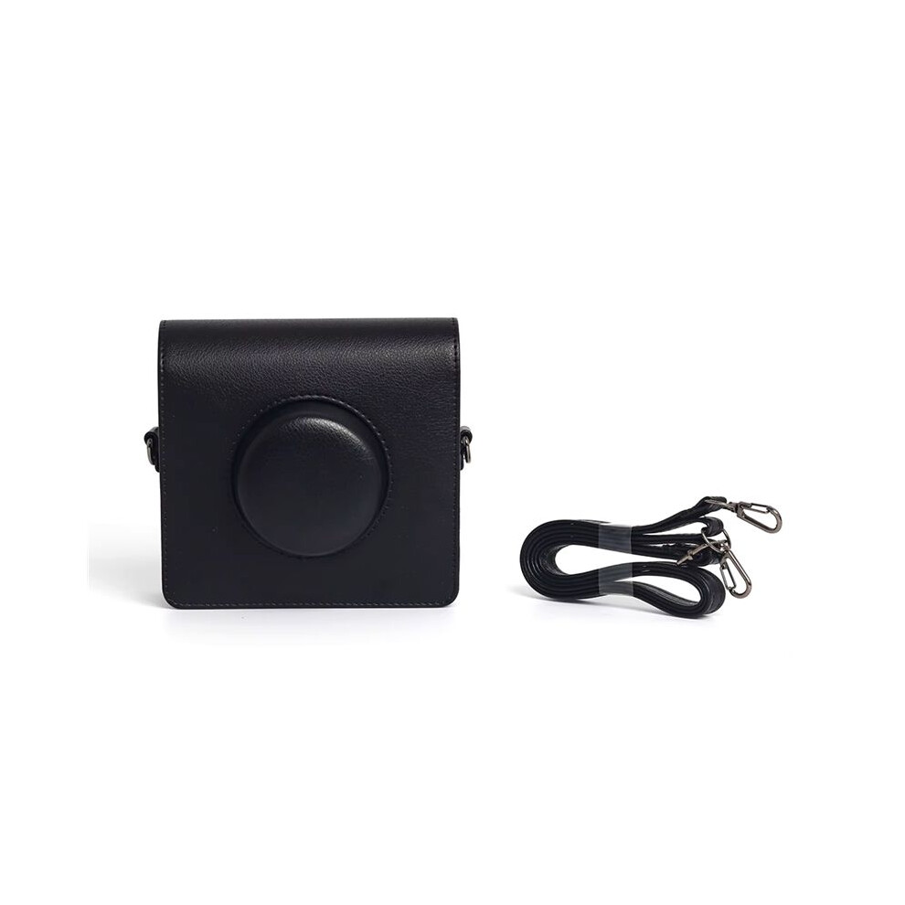 Retro Camera Bag Protective Case Pu Leather Cover With Shoulder Strap For Instax Wide Evo Black 6133591921981