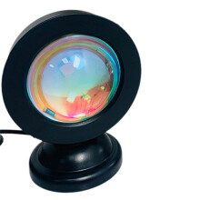 Sunset Light Projector Home Decor Nightlight Portable Mood Light Bedroom Living Room Wall Photography Neon Lights