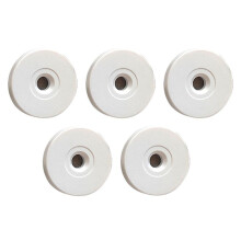 5PCS 25mm RFID Checkpoints Label Tag Guard Tour Patrol System Anti-Metal NFC 213 Chip 13.56MHz 144bytes White