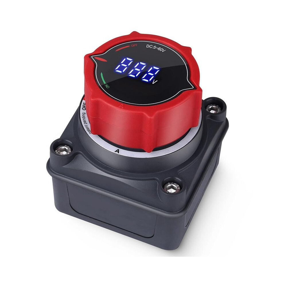 Dc 5-60V Master Isolator Cut/Shut Off Switch Battery Disconnect Switch With Voltmeter For Marine Boat Car Truck Rv 6131667596231