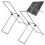 2pcs Garden Solar Panel Stand Solar Panel Holder Steel Panel Mobile Rack Foldable Solar Panel Support Bracket 2