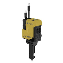 Retractable 120W Car Charger,Four-Port Super Fast Charger,Suitable for All Models,for Mobile Phone