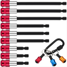 12-Piece Magnetic Drill Bit Extension Set, 9PCS Kit with 3 Sizes and 3