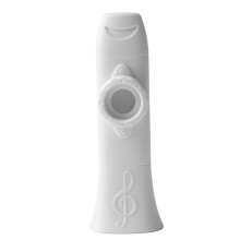 Kazoo Vervangbaar Blaasmondstuk Membraan Muziekinstrument voor Gitaar, Ukelele, Viool, Pianotoetsenbord Wit