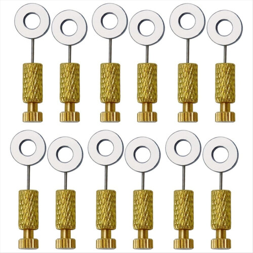 12Pcs Leather Suture Positioning Needle,Handmade DIY Pins Located Need 1