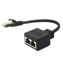 RJ45 1xMale to 2xFemale Splitter Adapter Cable Cord for Ethernet LAN Ethernet Converter Cable Extender Cable