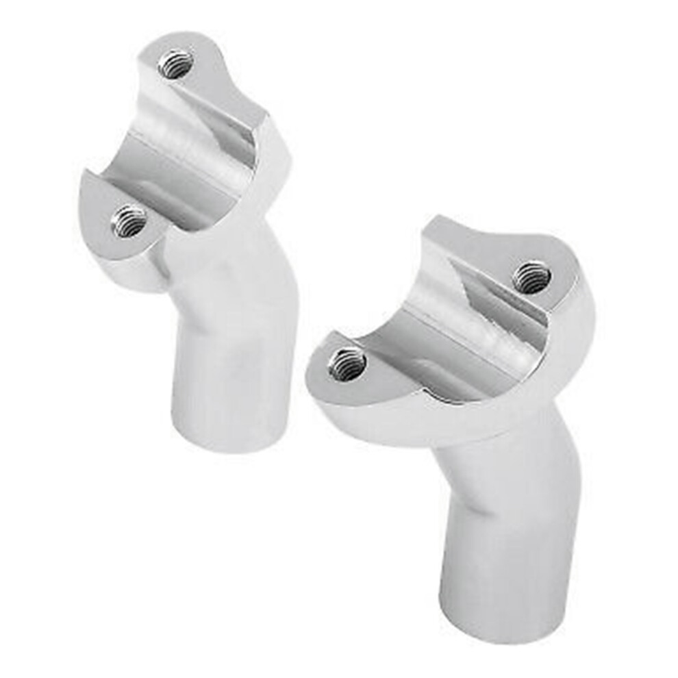 Chrome 3.5Inch Tall Pullback Handlebar Risers For Softail Dyna Sportst 4852827028813