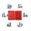 105-Piece Screwdriver Set Plum Hexagon Socket Toolbox 5