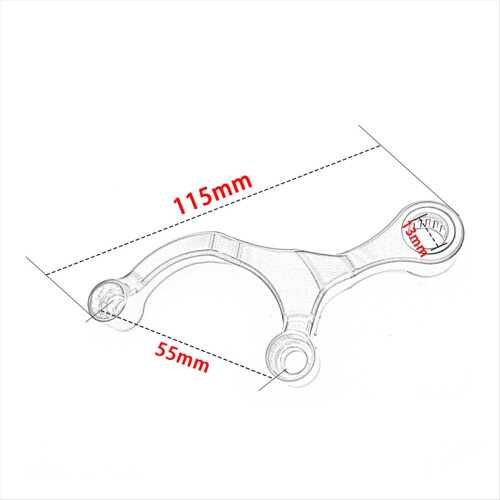 Shift Stabilizer for MT07 XSR700 2018-2023 700 XTZ700 2019-2024 Black 2