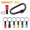 6Pcs Portable Bit Holder Keychain with 105 Multifunction Right Angle 3