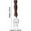 Ice Axe Crusher Chisel Chipper, Robust Ice Axe for Breaking  ThreePointed Ice Axe with Skull Pattern 5