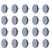20 Stuks Meubelglijders met Spijkervoetjes Meubelglijders Verplaatsbare Vloerbeschermer 22 mm
