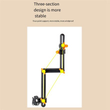 Verstelbare Stabiele Parapluhouder voor Elektrische Scooter, Elektrische Fiets, Draagbare Standaard, Rijaccessoires, Zwart