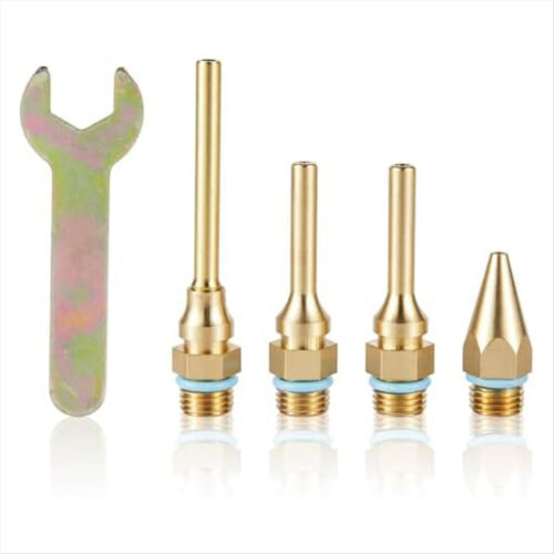 Fine Tip Nozzle,Copper Nozzles for Hot Glue Tools Sturdy Nozzle Tips K