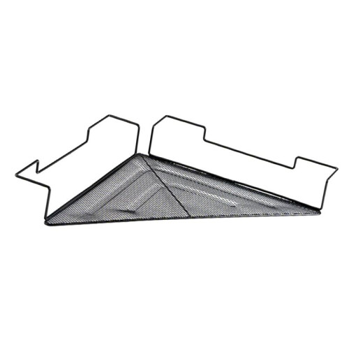 Office Cubicle Shelf, Wire Corner Sundries Storage Rack, Office Cubicle Dormitory Space-Saving Mesh Corner Rack Shelf