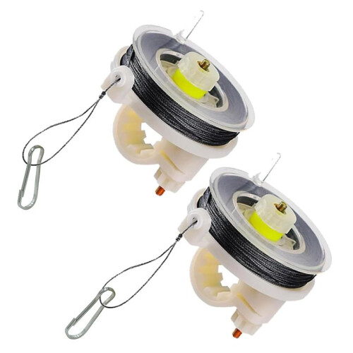 Trip Wire  Reusable Reel (2 Pack) - Early Warning Perimeter Defense for All Devices 85FT   Easy Wind Reel