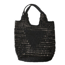 Zomermode Strandtassen Dames Schoudertas Holle Handgeweven Eenvoudige Zachte Handtas Grote Casual Tote Opbergtas H