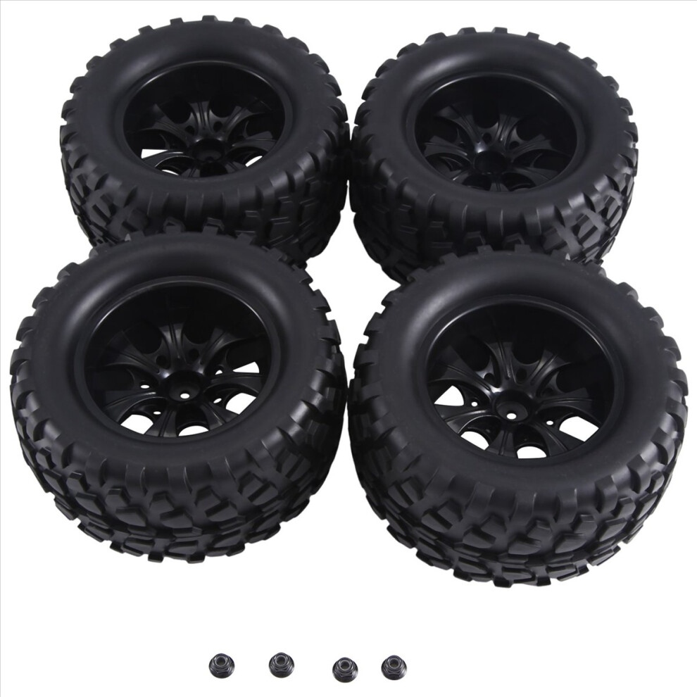12Mm Hex Rc Wheels And Tires 1/10 Scale Truck For Stampede Hoss 2Wd Vx 4852827040655
