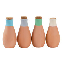 Terracotta Spikes for Watering Plants Bowling Pin Clay Watering Spikes with Slow Release