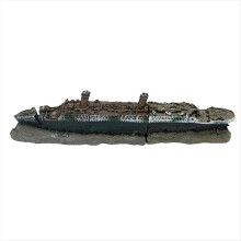 Aquarium-Schiffswrack-Aquarium-Landschaftsgestaltung Harz-Bastelarbeiten Zerbrochenes Schiff Ornament