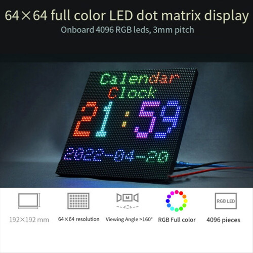 for LED Dot Matrix Display RGB Color Application Screen Brightness Ad 1