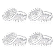 Carpet Protectors 8Pcs Spiked Caster Cups Floor Saver Pads Clear Spiked Floor Castor Cups Spiked Furniture Cup