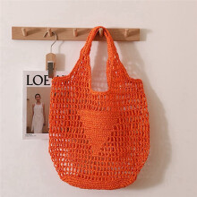 Zomermode Strandtassen Dames Schoudertas Holle Handgeweven Eenvoudige Zachte Handtas Grote Casual Tote Opbergtas D