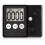 Digital Kitchen Timer, Timer, Egg Timer, Suitable for Work, Sports Timer, Game, Cooking Timer, 2 Pack Black 2