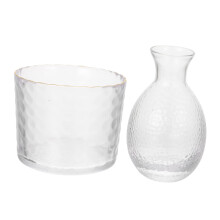 Sake Set with Warmer Pot, 1.5L 304 Stainless Steel Decanter for Hot and Cold Serving