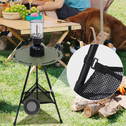 Folding Table Storage Bag, Triangular Mesh Bag, Outdoor Folding Net Bag, Picnic Storage Bag 1