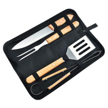 Stainless steel tool set, outdoor cooking utensils, rust tools, portable set, gift for grill lovers