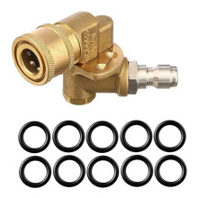 180 Swivel Joint High Pressure Washer Wash Water Nozzle 1/4 Quick Connection for Cleaning Car Wash Machine Accessories