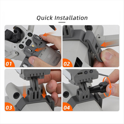 für Mini 4 Pro Halterung Multifunktions-Suchscheinwerfer Action 4/GoPro12 Sport 2