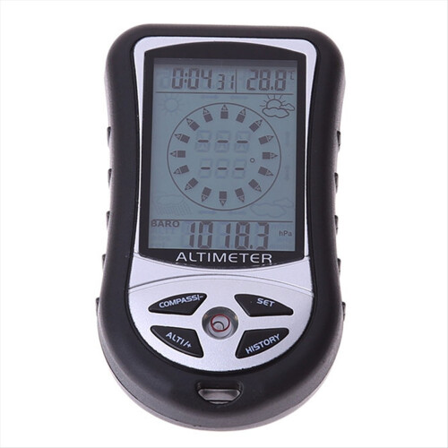 Altitude Meter Altimeter Portable Barometer for Mountain Climbing Mul