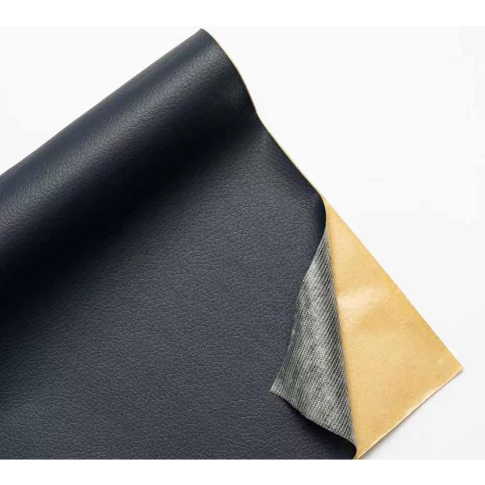 Leather Tape Selfadhesive Patch For Sofa, Couch, Car Seat, Furniture (Navy 19X50in) Blue 9323874690018