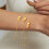 Double Layer Heart Charm Bracelet With Colorful Beads Initial-G 7