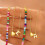 Double Layer Heart Charm Bracelet With Colorful Beads Initial-G 5