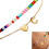 Double Layer Heart Charm Bracelet With Colorful Beads Initial-G 3